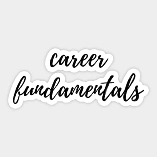 Career Fundamentals Binder Label Sticker